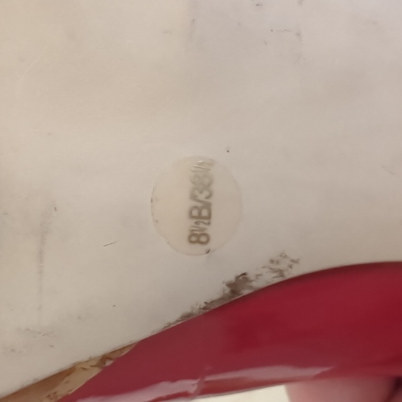 Red Jessica Simpson High Heels - Picture 9 of 12